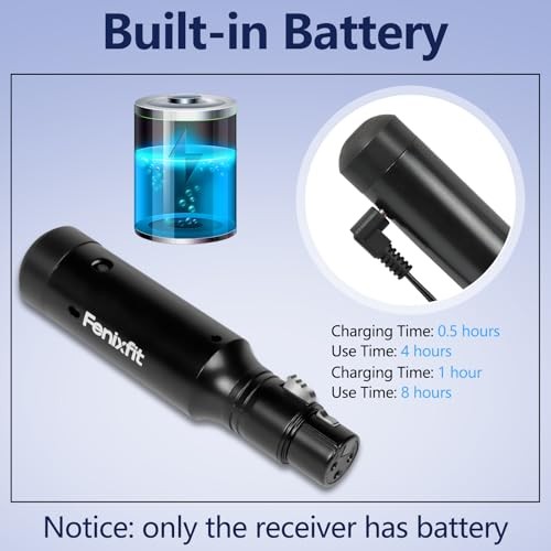 Wireless DMX512 Transmitter Receiver Rechargeable DMX Wireless 1 3 PCS Black