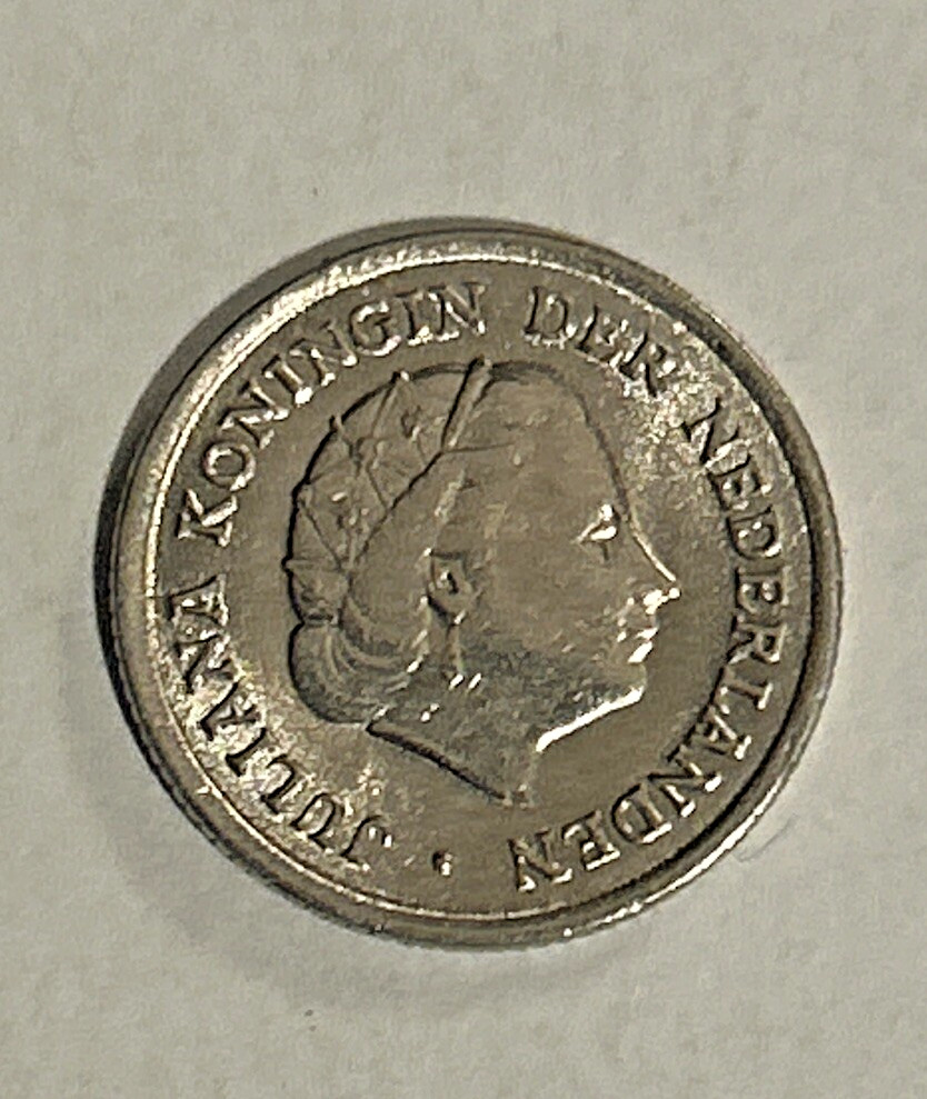 1965 Netherlands 10 Cents coin