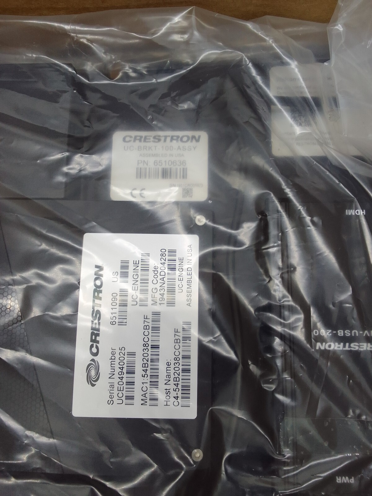 Crestron UC Engine Assembly UC-BRKT-100-ASSY With UC Engine
