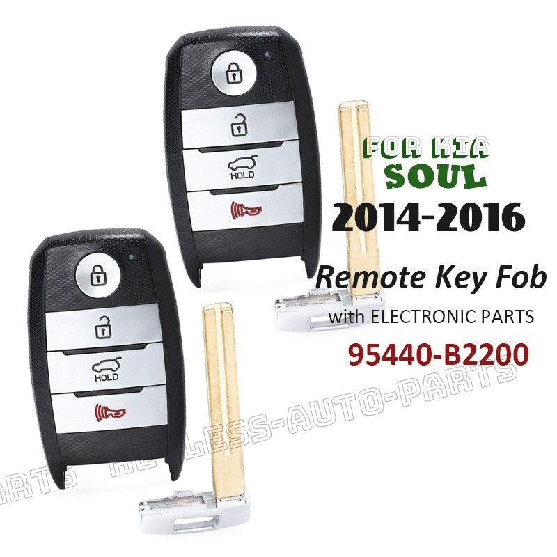 2x 95440-B2200 for Kia Soul 2014-2016 Proximity Smart Remote Key Fob CQOFN00100