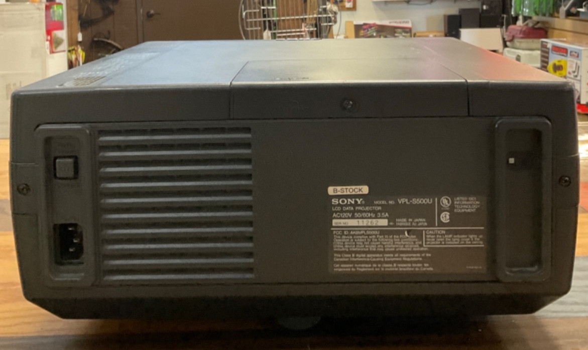 Sony Model VPL-S500U LCD Projector
