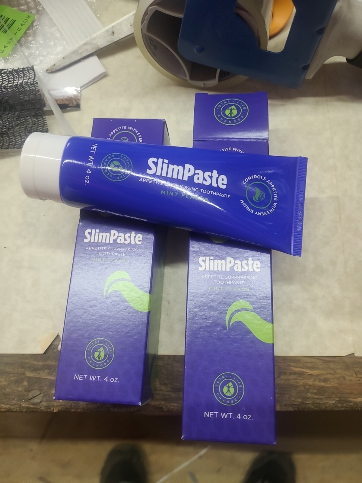 {2}~TLC {Total Life Changes} Slimpaste Toothpaste 4oz~NEW~2 tubes for one price