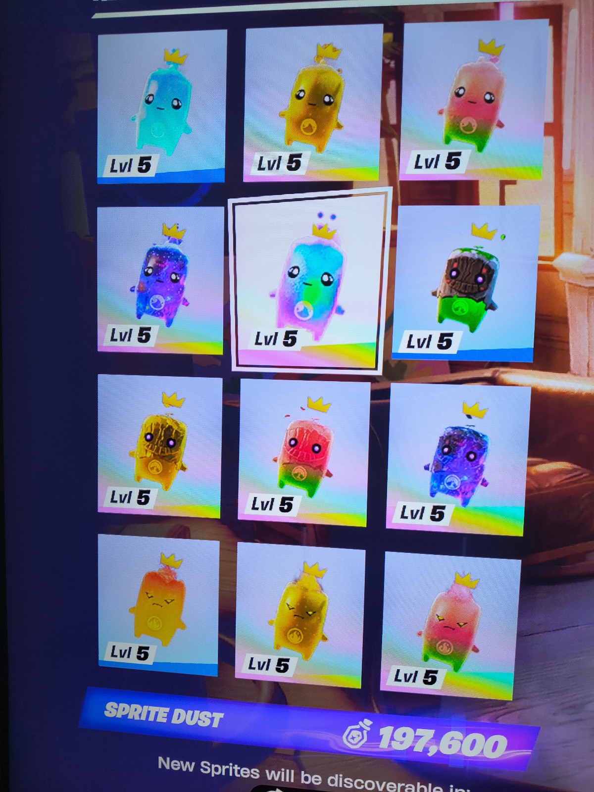 Fortnite- Any Spirit at level 5 (Galaxy, Gummy, Regular, Gold)