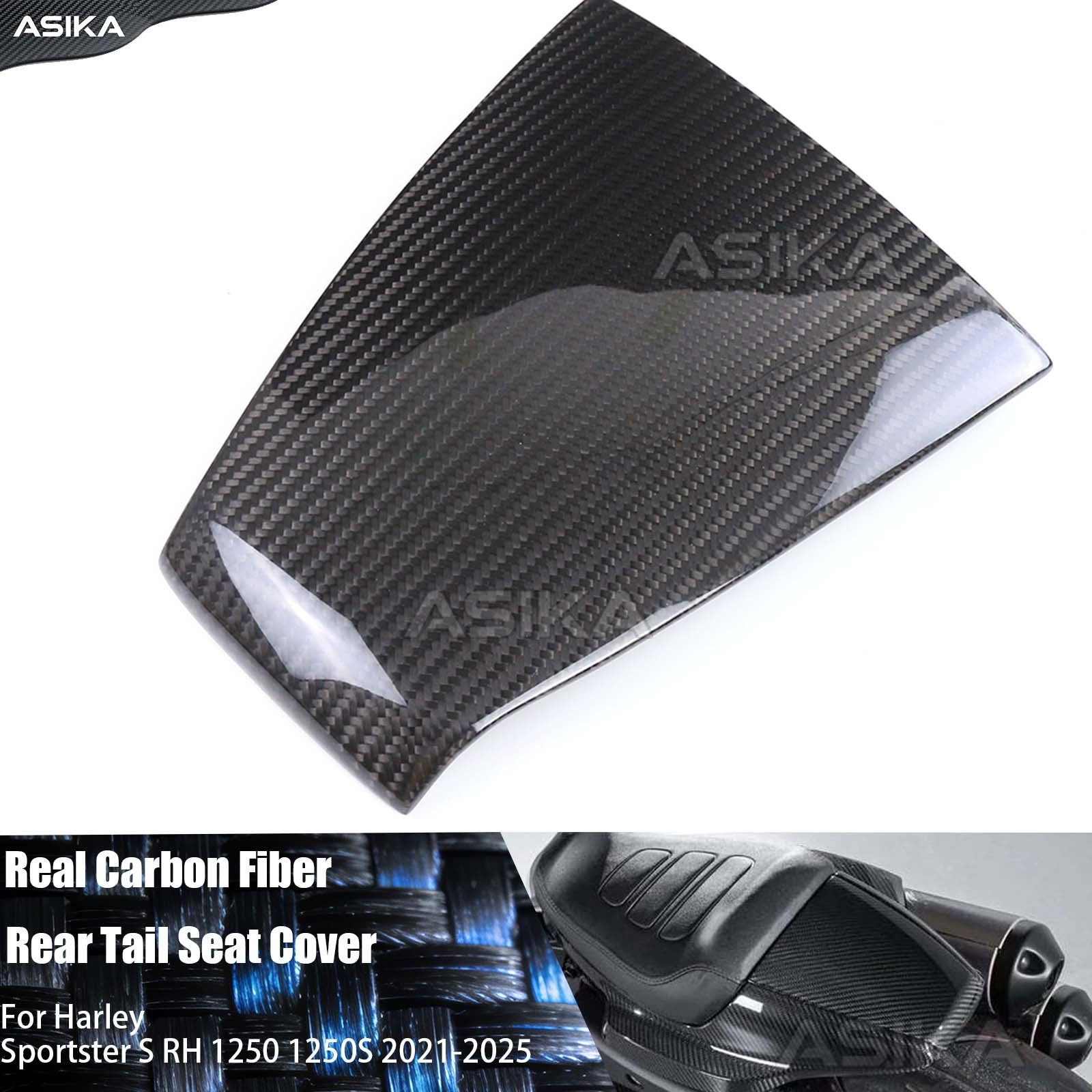 For Harley Sportster S 1250 2021-2025 Carbon Fiber Rear Tail Seat Cover Fairing