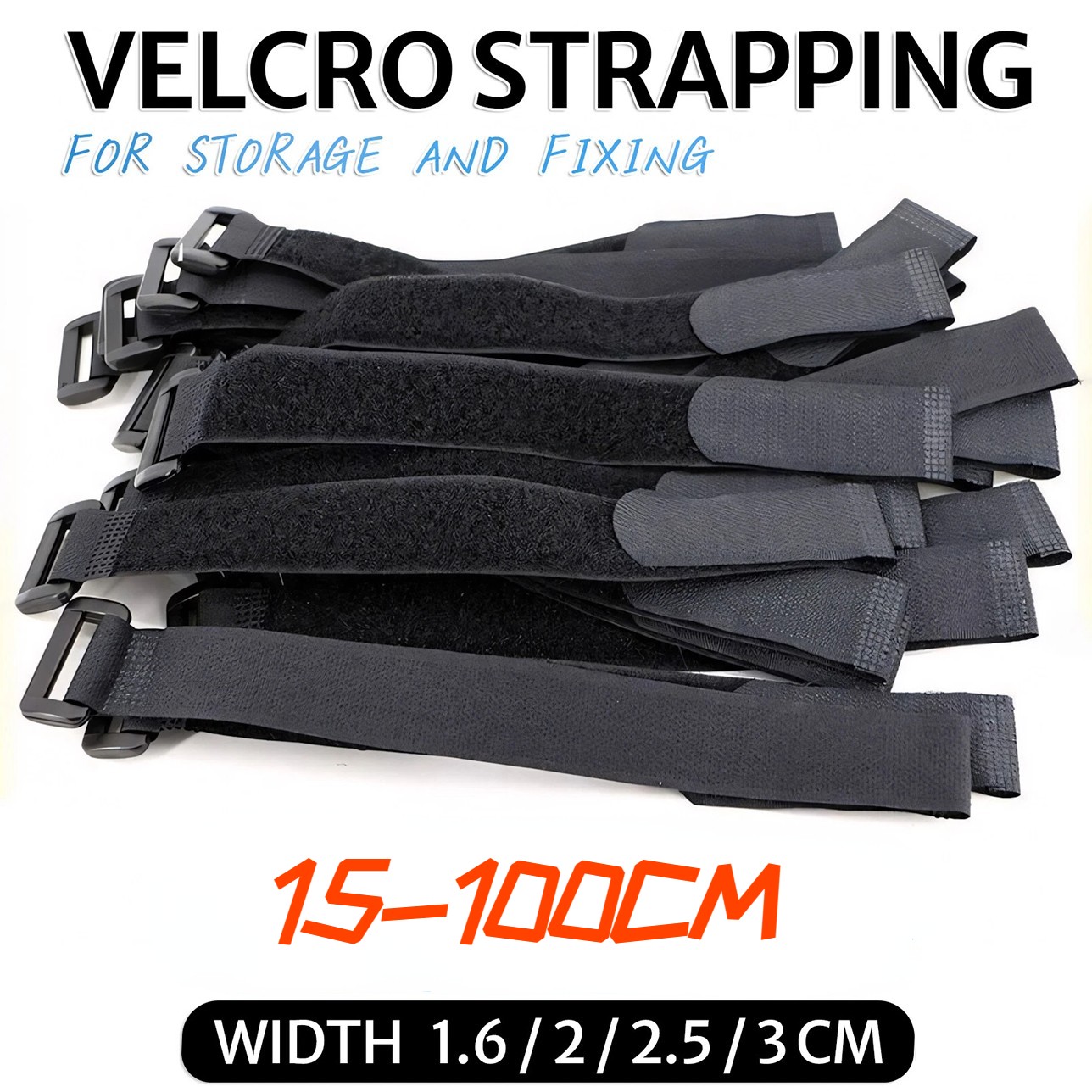 Cable Ties Hook and Loop Nylon strap strapping with buckle Band luggage Strap