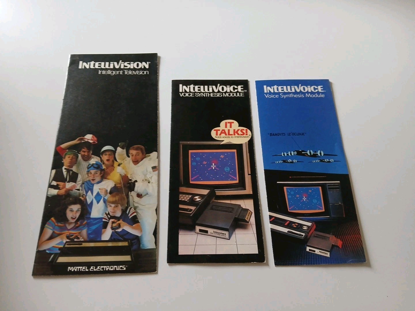 RARE Vintage Lot Of 3  Intellivision Brochures  Intellivoice