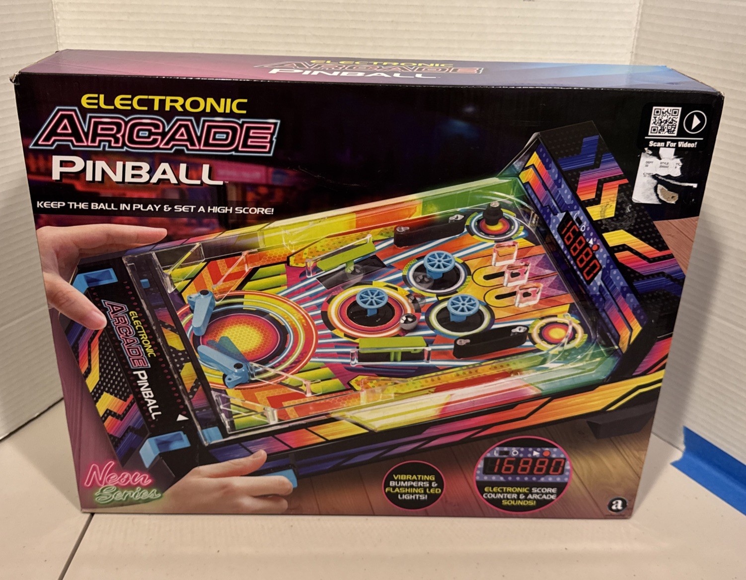 Electronic Arcade Pinball New And Never Used in Box Neon Series
