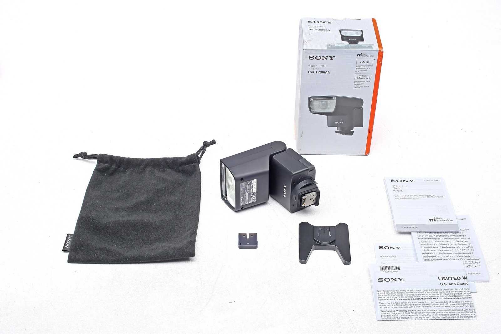 Sony HVL-F28RMA shoe Flash light TTL E + FE + NEX camera+Wireless Control++MINTy
