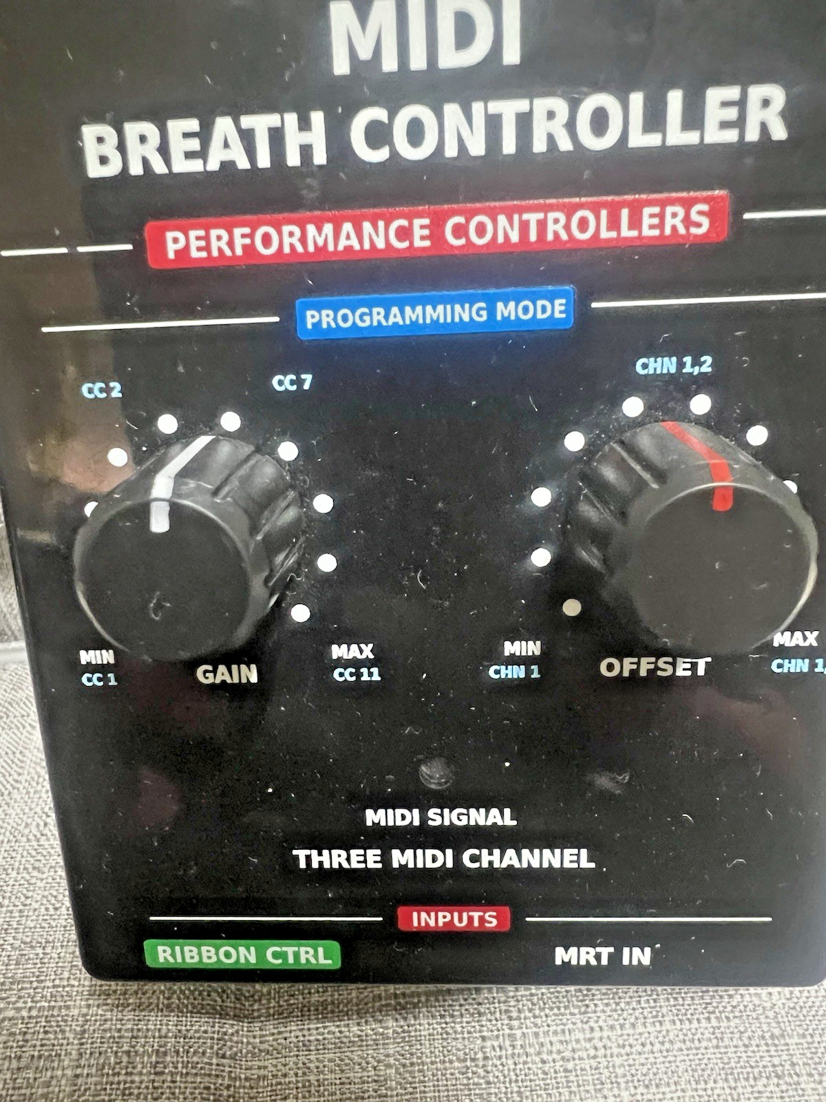 MRTaudio MIDI Breath Controller ONLY AS PICTURED USED FREE SHIP