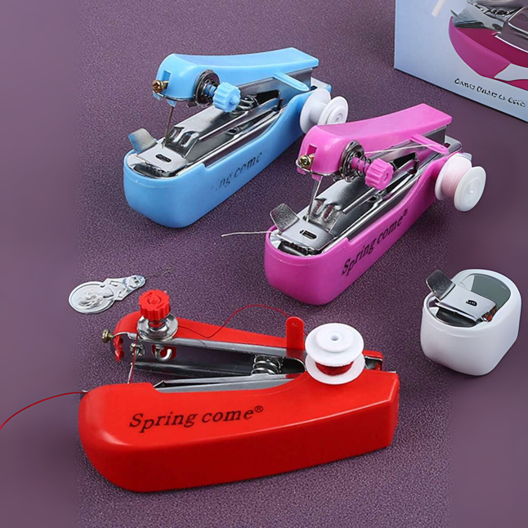 Portable Sewing Machine Handheld Mini Stitching Machine Quick Sewing DIY Craft