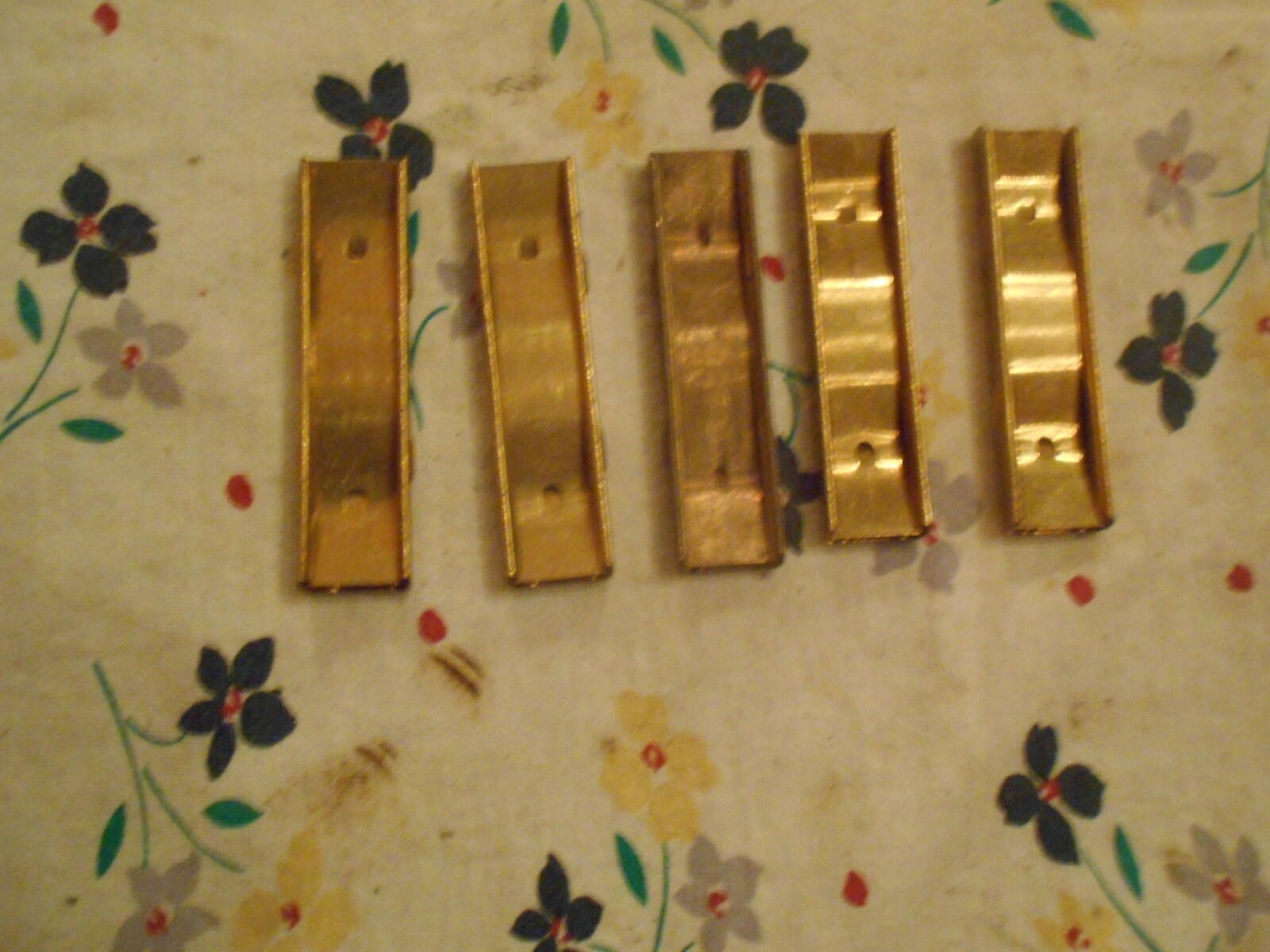 spanish 1916 1895 1893 mauser 5 rd brass stripper clip 7mm cal. marked 5 each