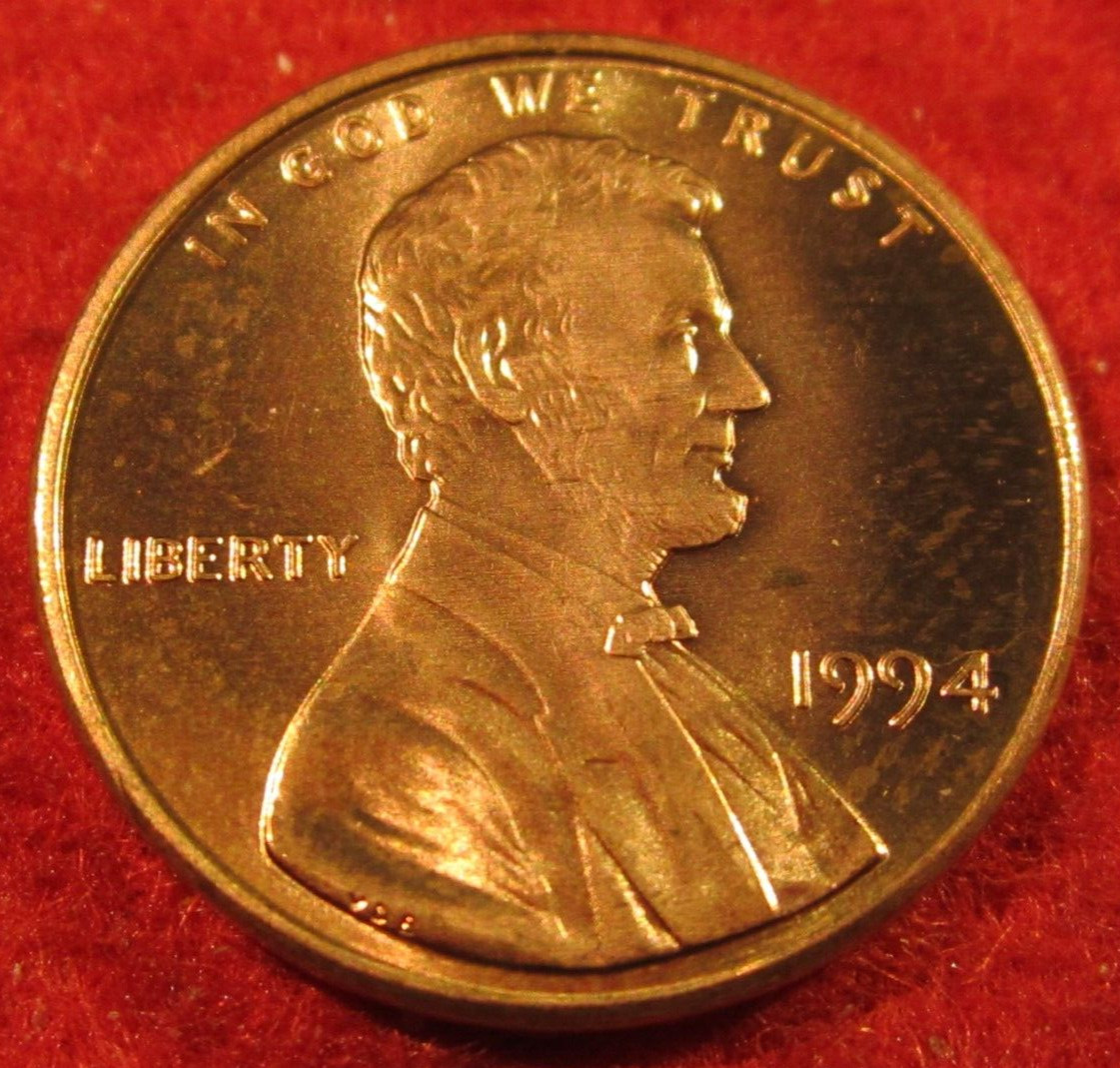 1994 (P) Lincoln Memorial Cent/Penny - Uncirculated - Red - Zinc