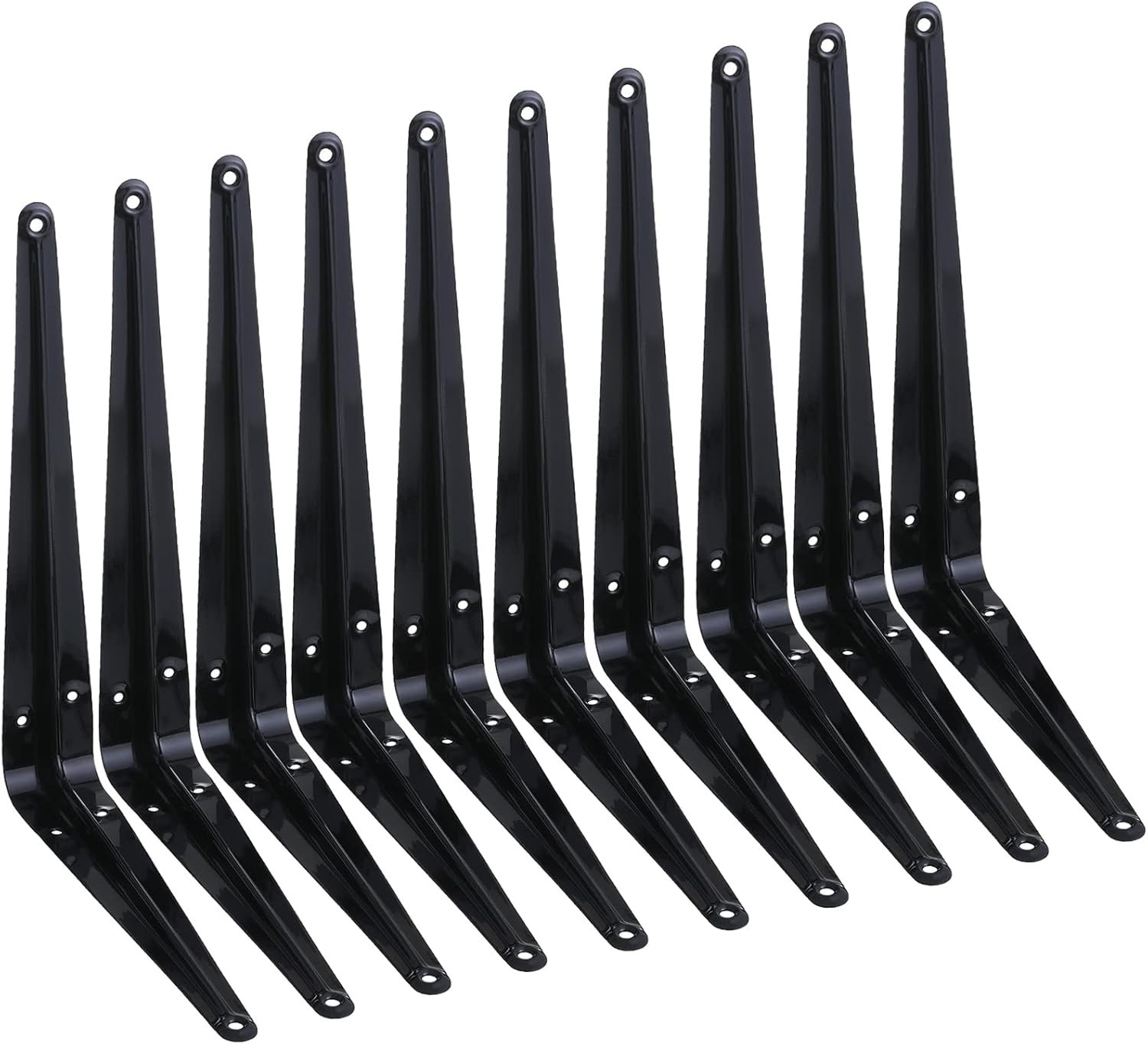 10 Pack Shelf Bracket 12 Inch ,Heavy Duty Shelf Brackets,Floating Shelf Brack...