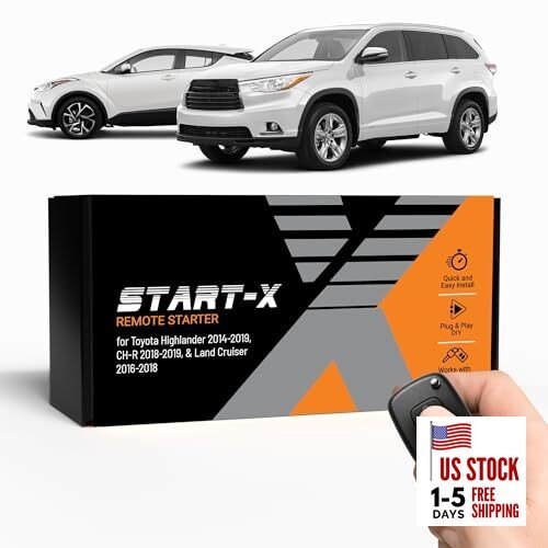 Remote Starter Kit for Highlander (2014-2019), C-HR (2018-2019), Land Cruiser
