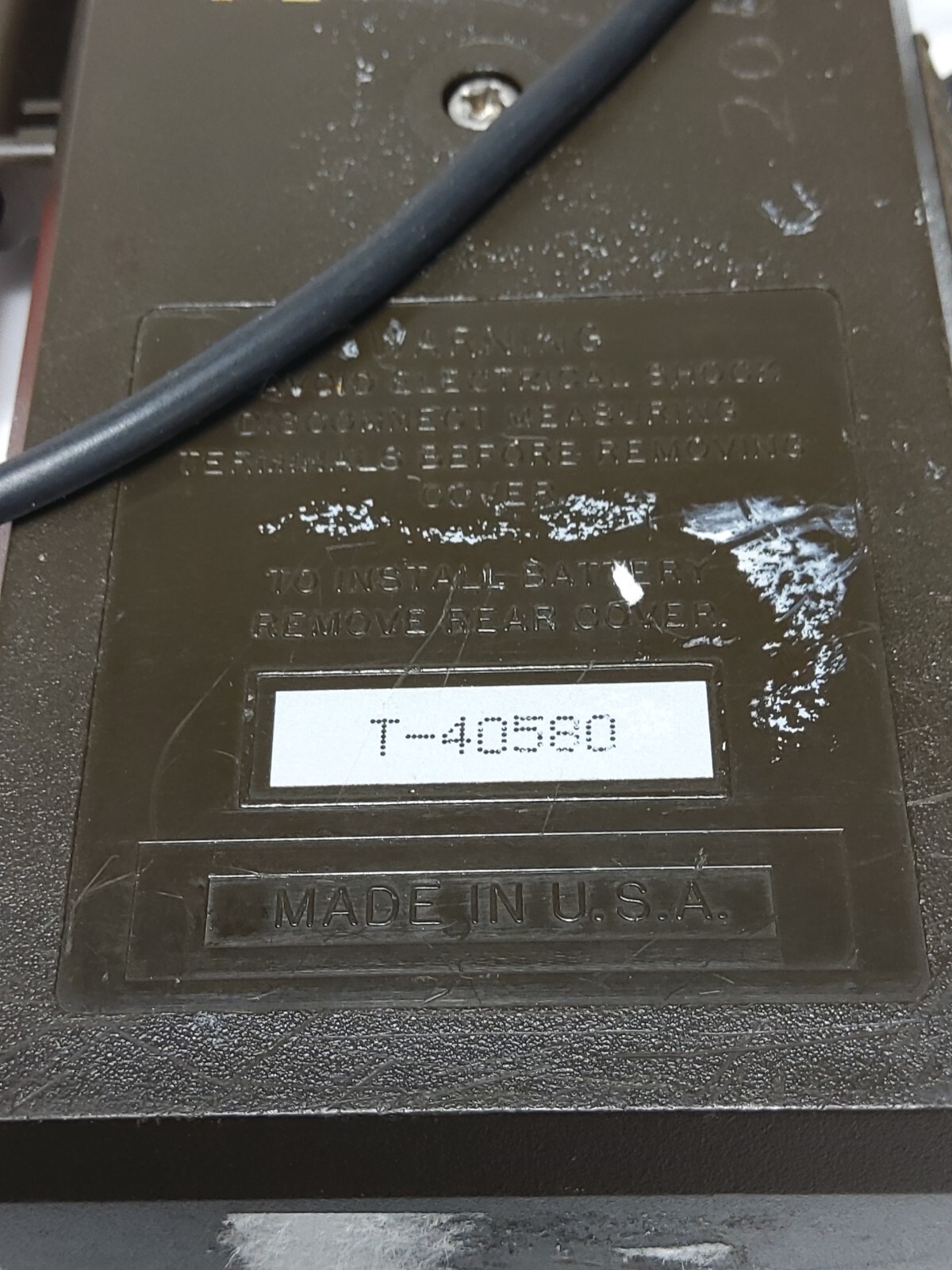 TEGAM MODEL 110 AUTO-FUNCTION DIGITAL VOLTMETER T-40580 (USED NOT TESTED)