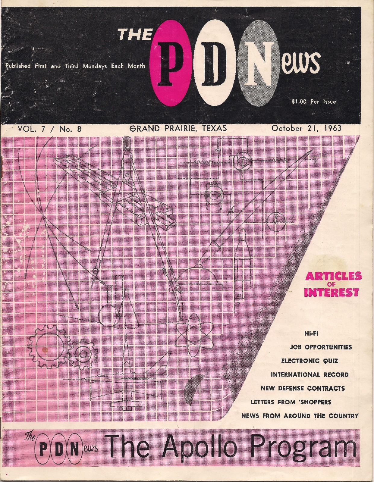 The Apollo Program Special 1963 Vtg The PD News Engineering News Magazine Oct 21