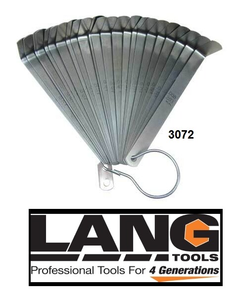 LANG 3072 Feeler Gauge 23 Blade Set for Cummins Diesel