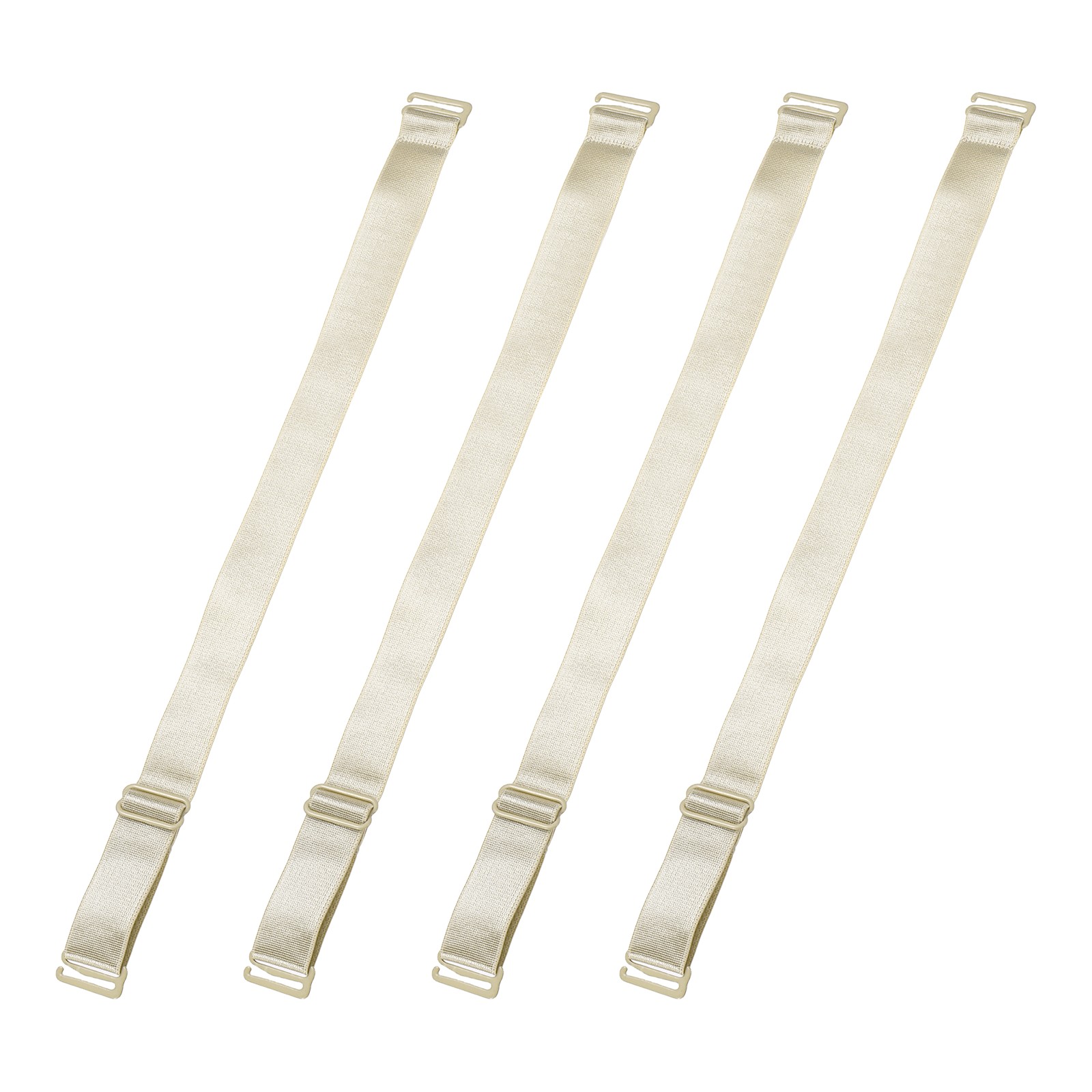4Pcs Adjustable Elastic Straps, 8.5"-15.2" Adjustable Sofa Covers Band, Apricot