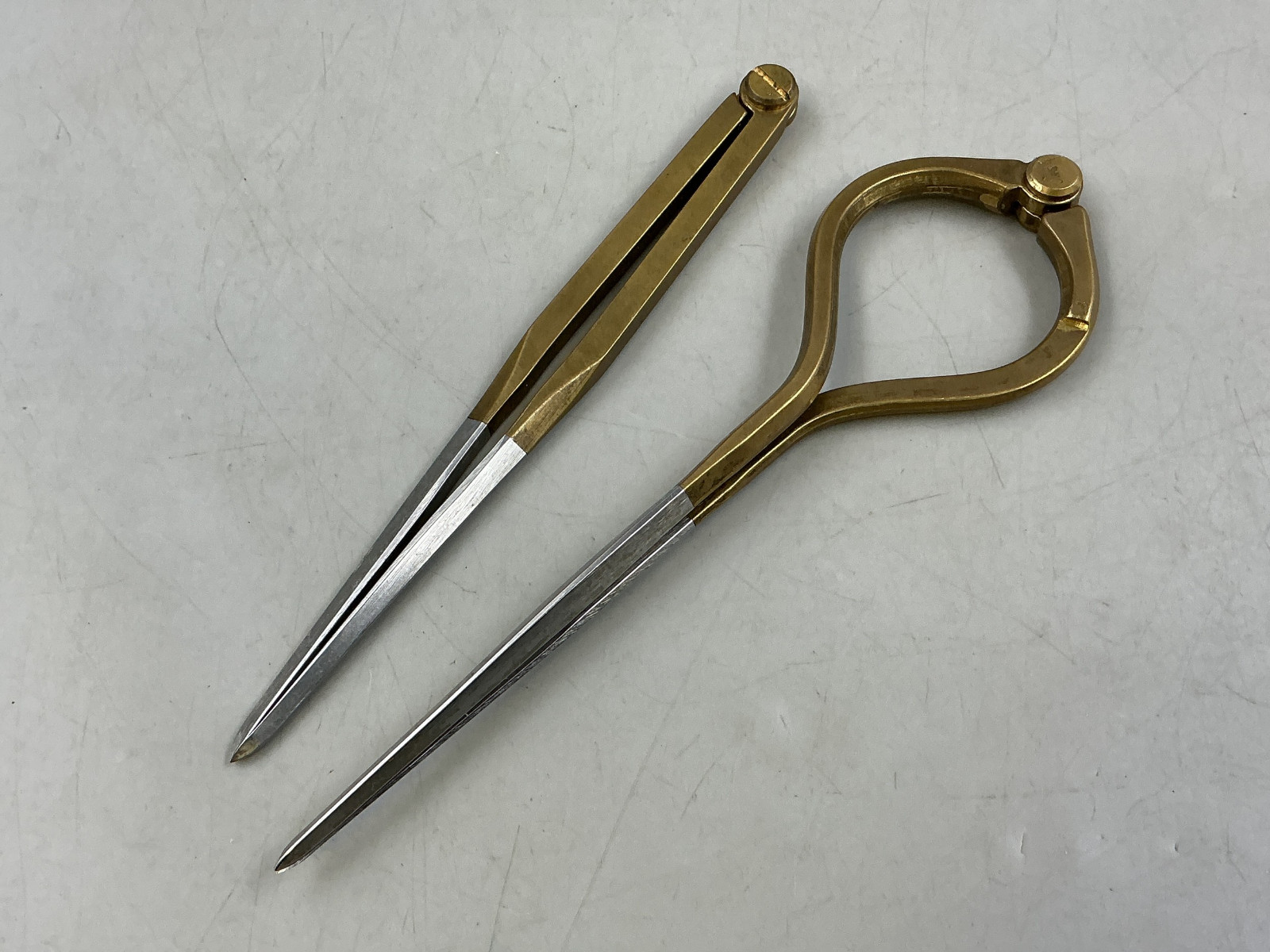 Pair of Brass W&HC Navigational Dividers / Draughting