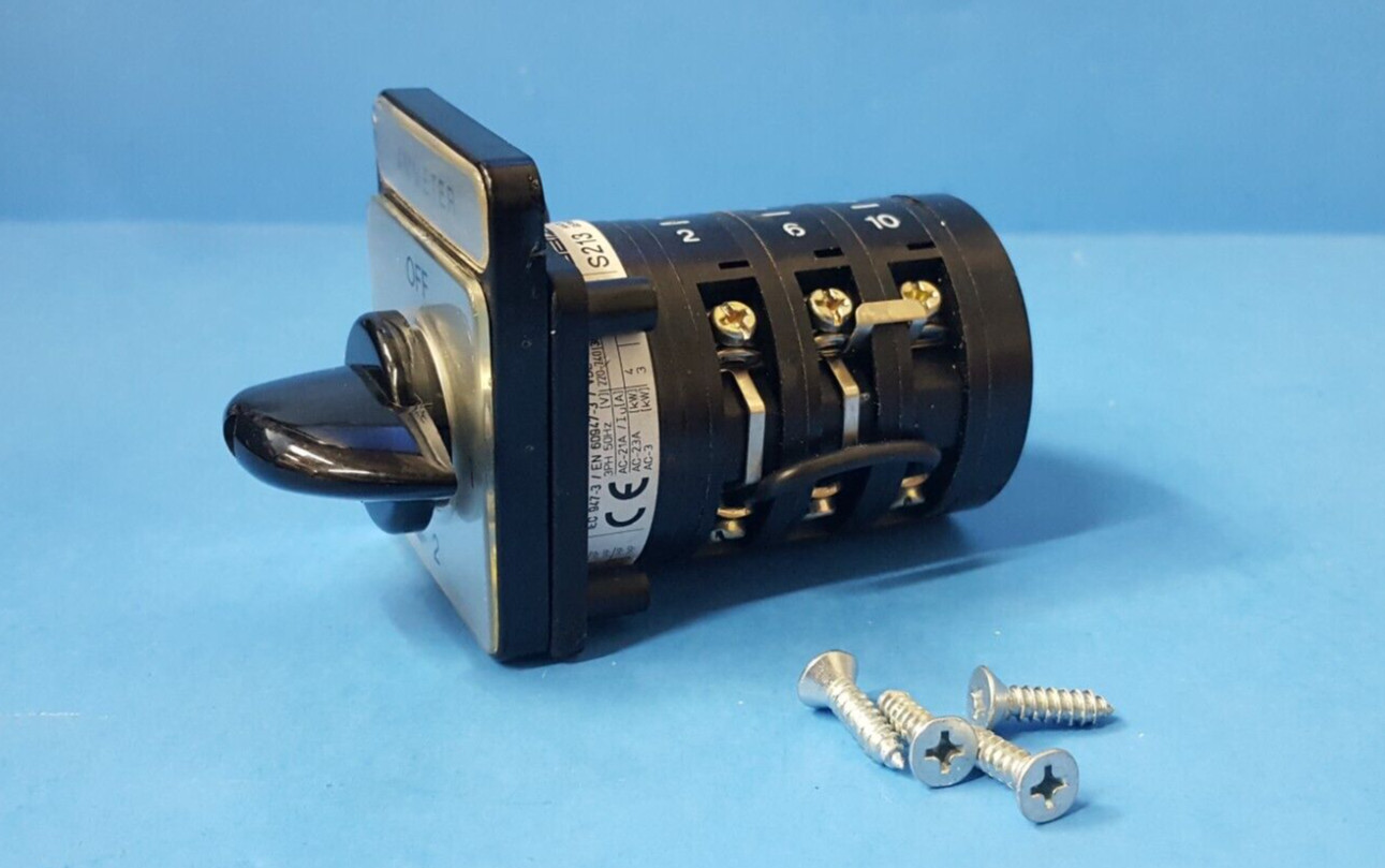 1 pc- Rotary Switch, S213-61325-15, SALZER, 3PH, 50HZ