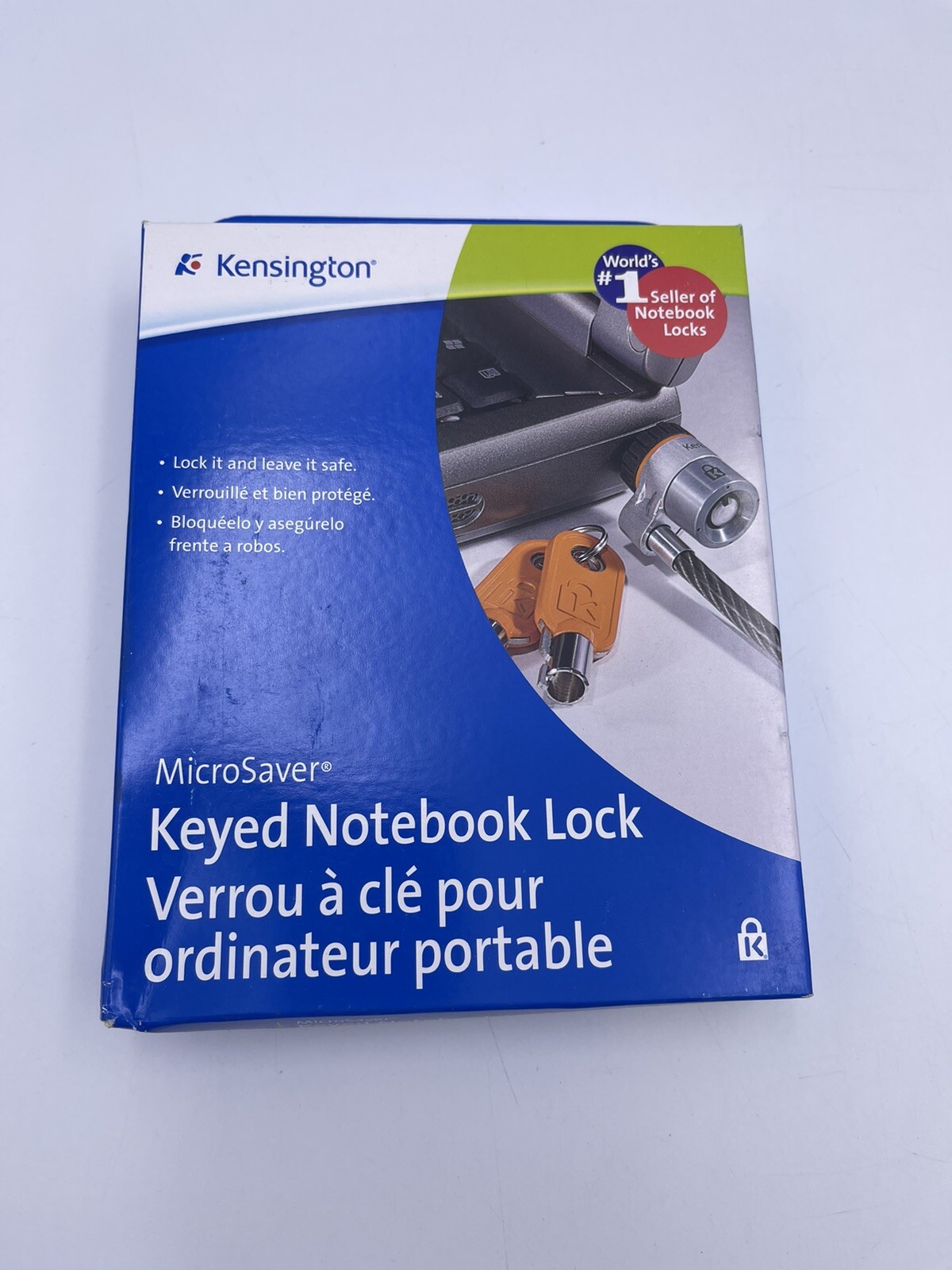 Vintage Kensington Lock MicroSaver Notebook Laptop Security Cable w/ Key