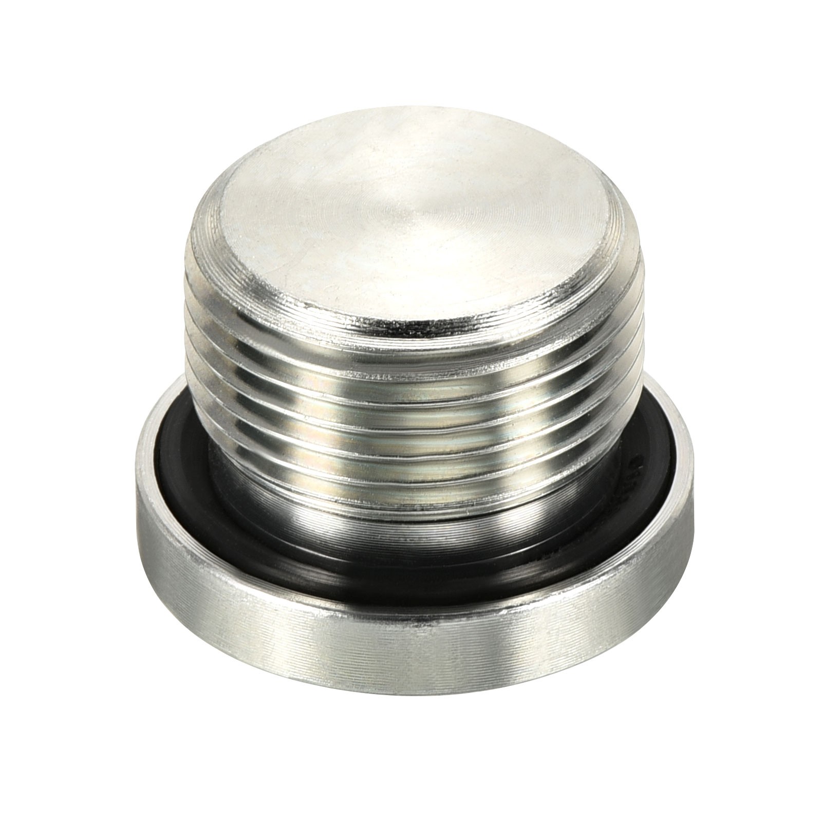 M22*1.5 Hex Head Pipe Fitting Plug, 2 Pack Male Thread 45# Steel Plug