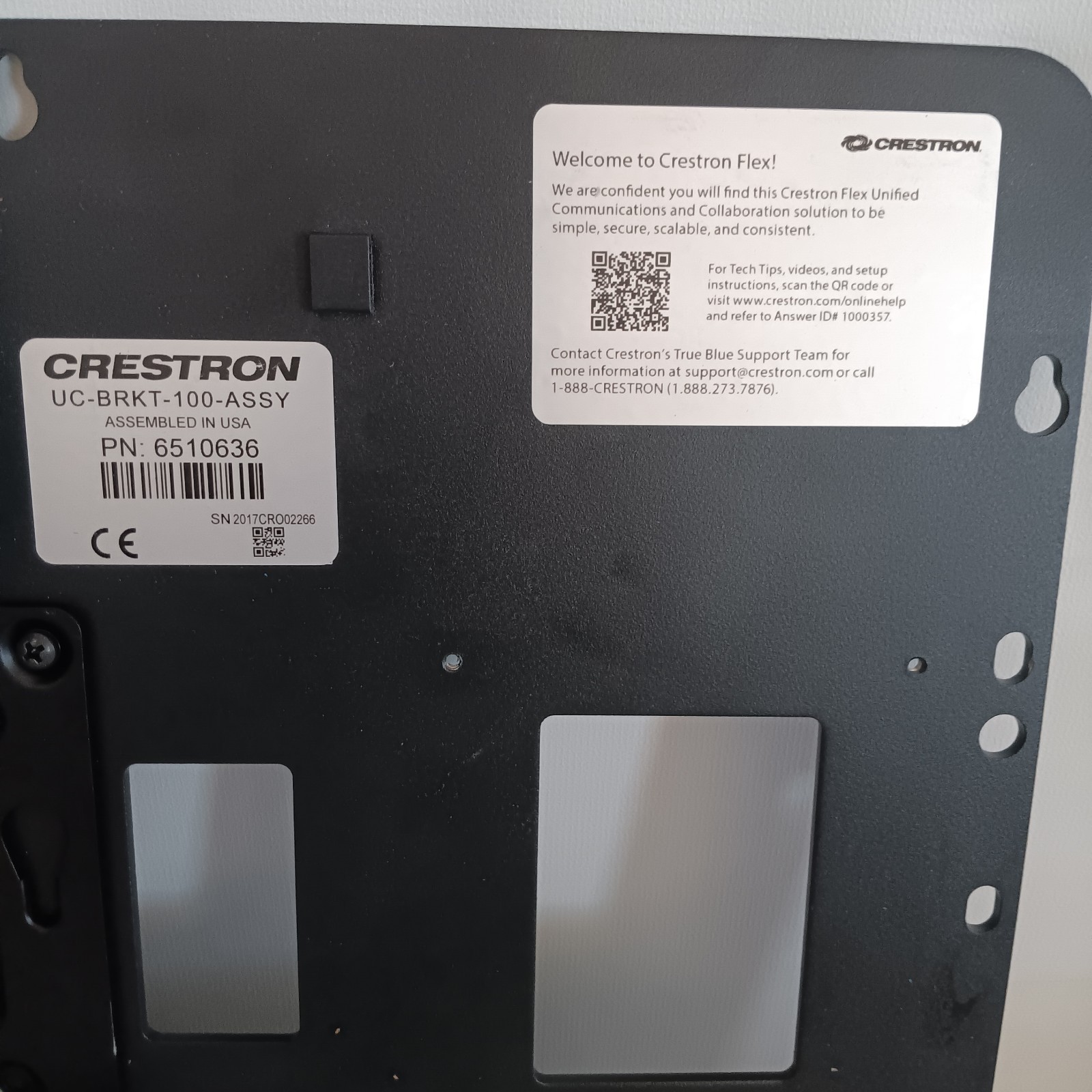 Crestron UC-BRKT-100-ASSY Mount only NO UC-Engine HD-CONV-USB-200