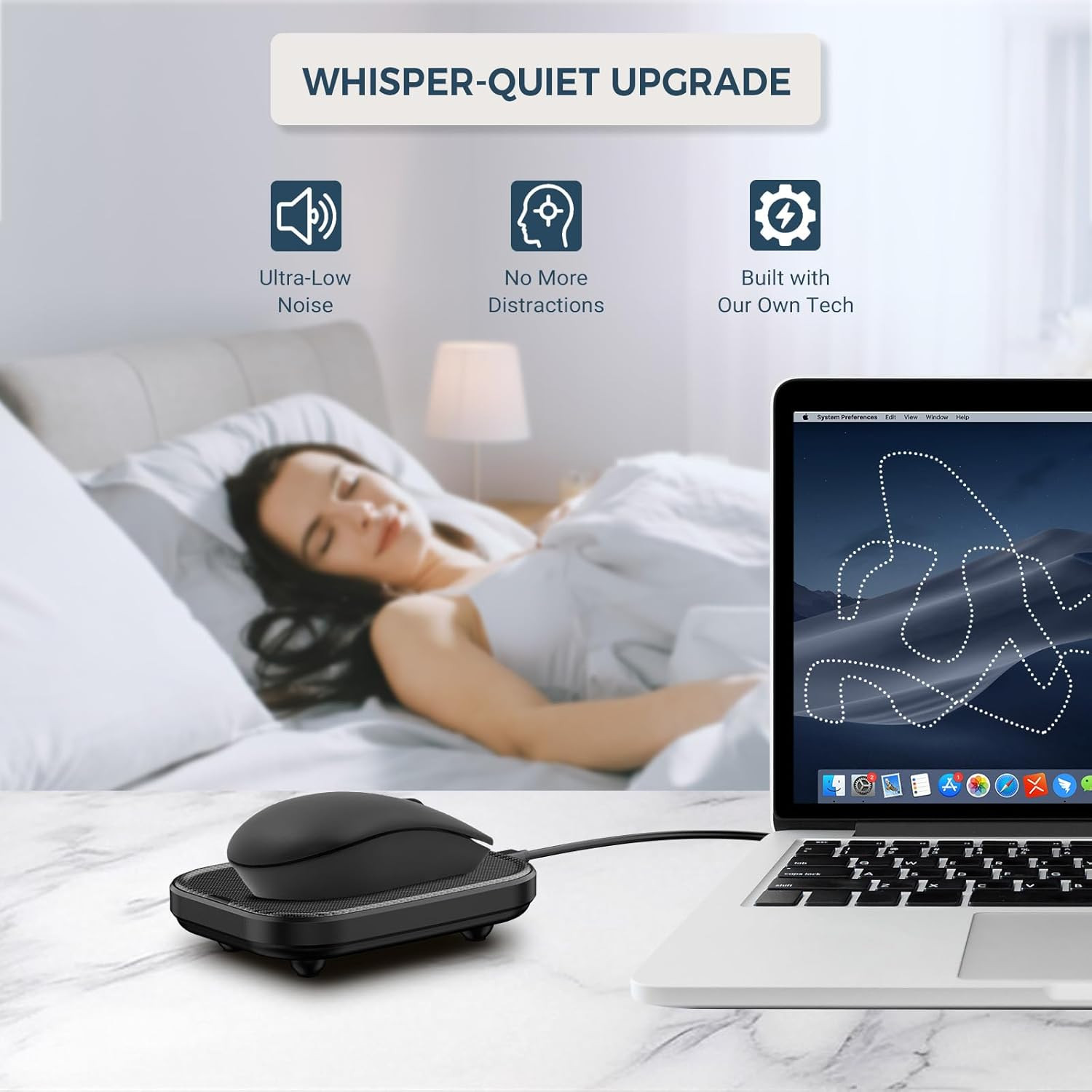 Undetectable Ultra Slim Mouse Jiggler for Continuous PC Activity - Black