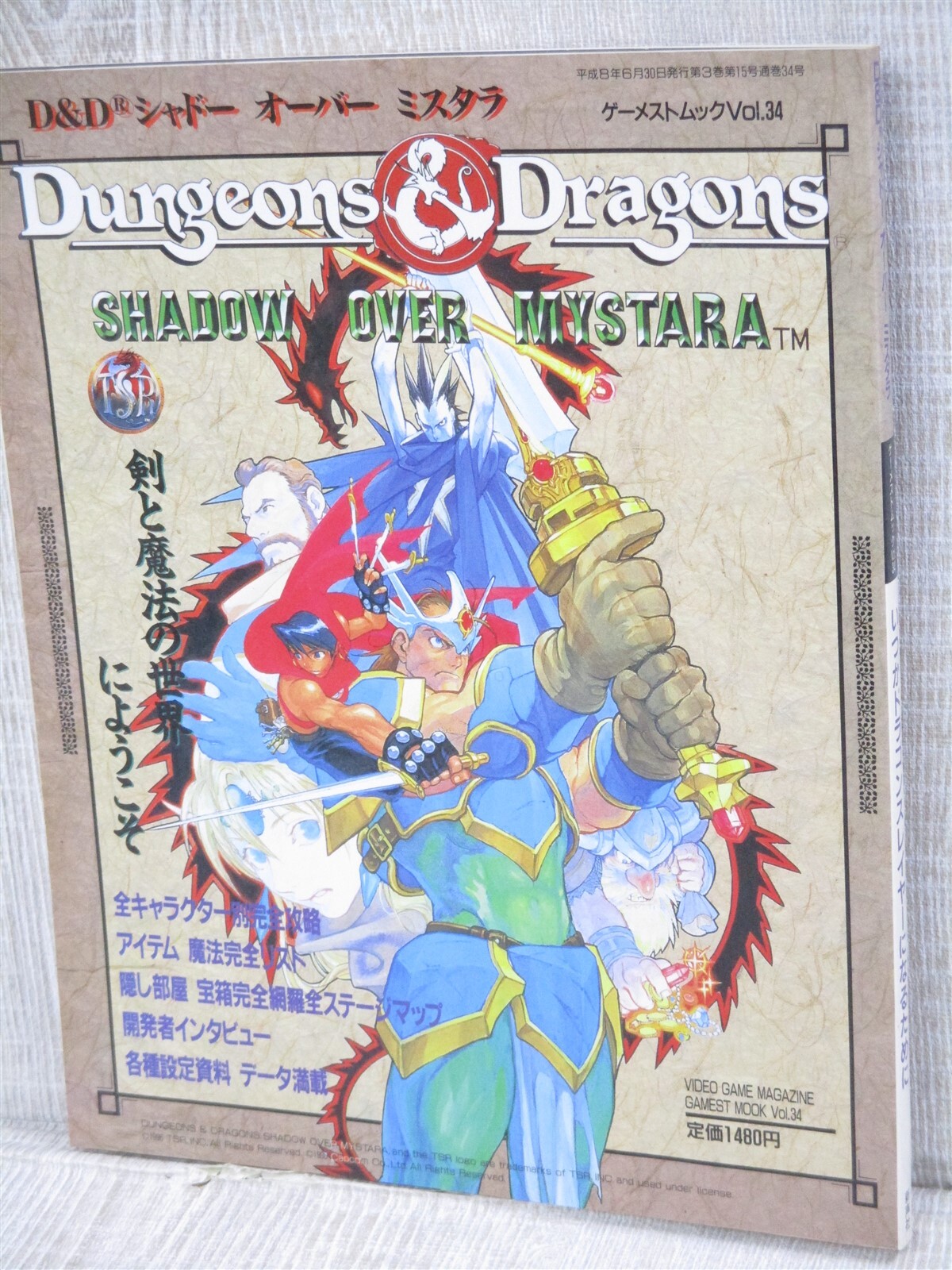 DUNGEONS & DRAGONS Guide Arcade Fan Book Gamest Mook 34 Japan 1996 SI