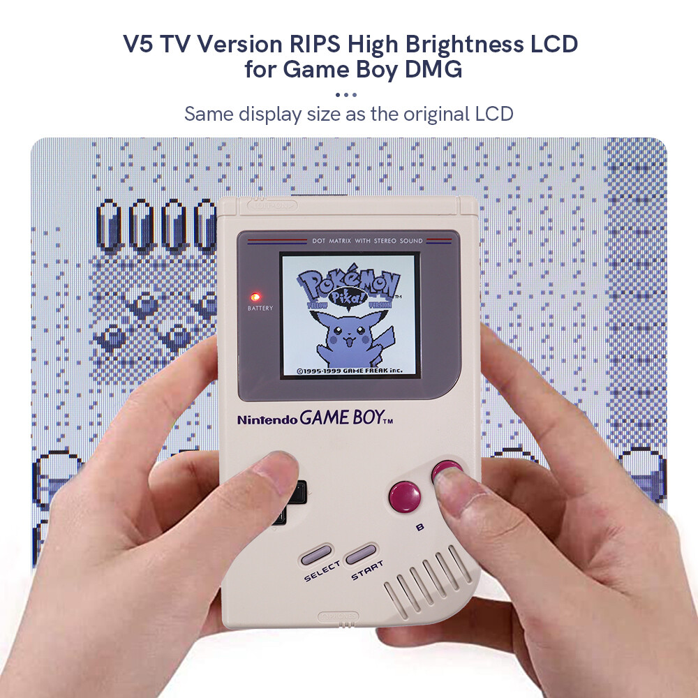 V5 TV Version OSD Menu Full Size RIPS Backlight Backlit LCD For GameBoy DMG GB