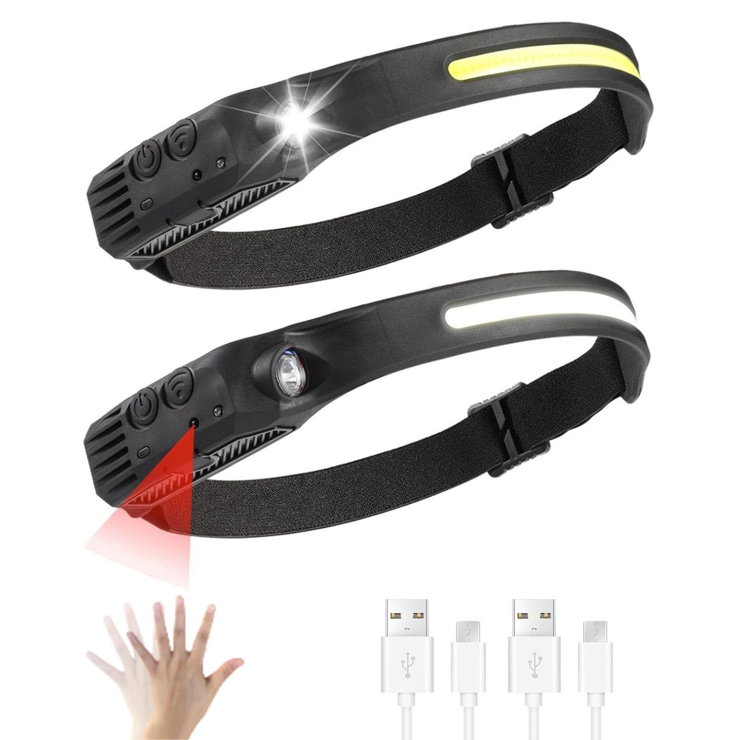 LED Rechargeable Headlamp for Camping Hunting Hiking Repairing Fishing