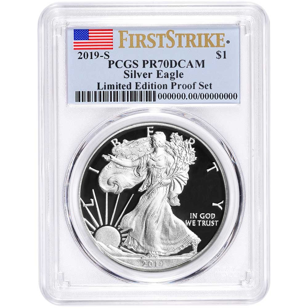 2019-S $1 1-oz American Silver Eagle Limited Edition Proof Set PCGS PR70DCAM FS
