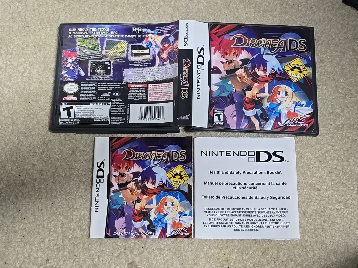 Disgaea DS Case And Manual ONLY