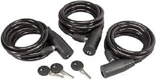 HME Products Tree stand Cable Lock (Pack of 3), Black