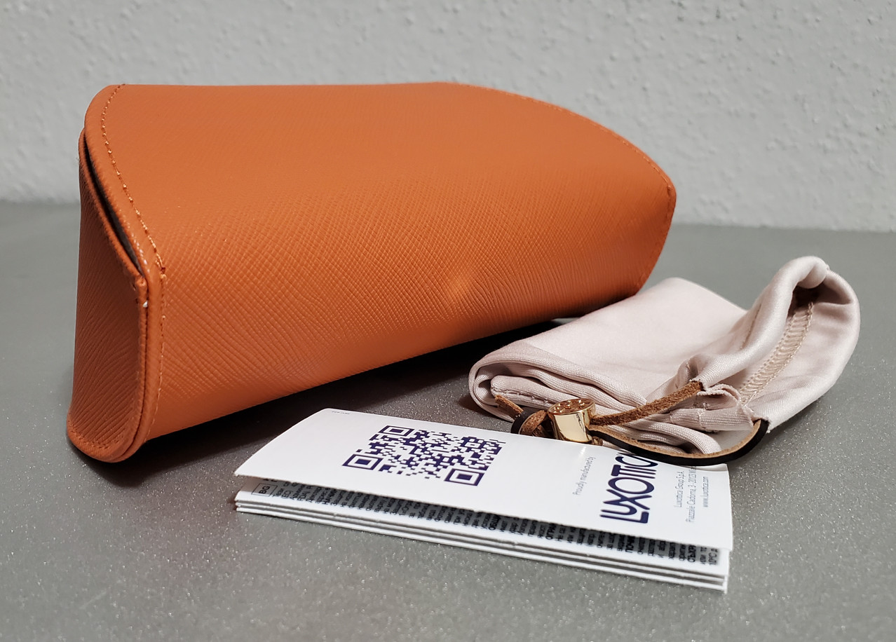 TORY BURCH AUTHENTIC ORANGE EYEGLASSES & SUNGLASSES CASE ONLY+DUSTER BAG+BOOKLET