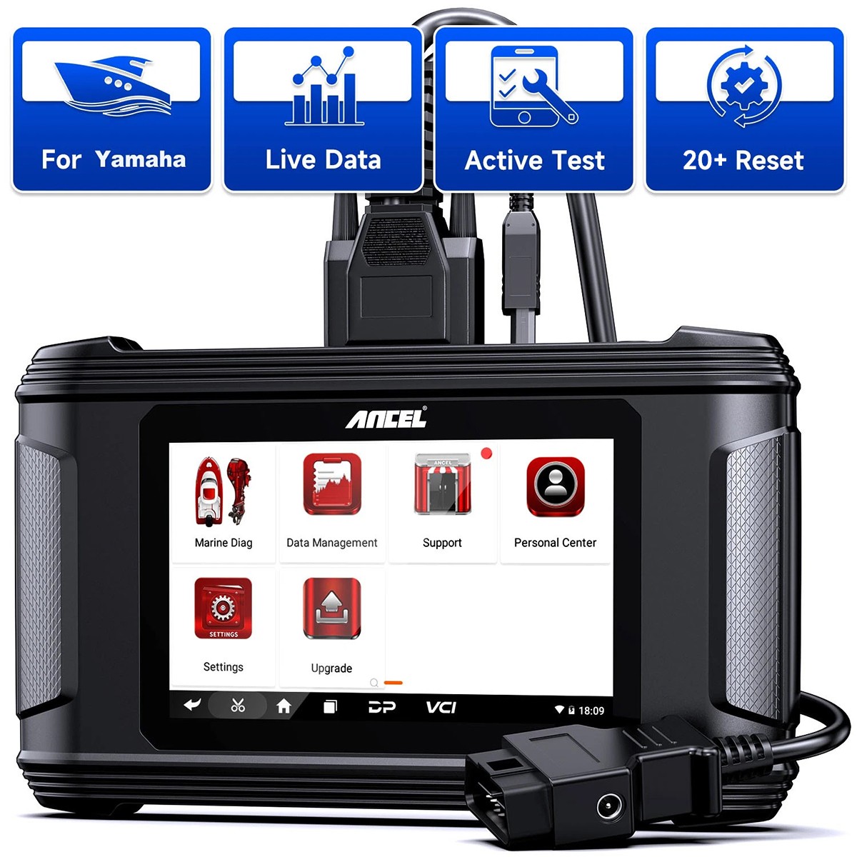 ANCEL MR500 For Yamaha Fault Diagnostic Tool Watercraft Engine Record Acive Test