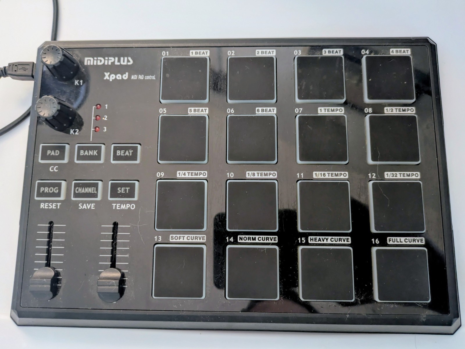 Midiplus xPAD MIDI Drum Pad Controller Never Used Open Box
