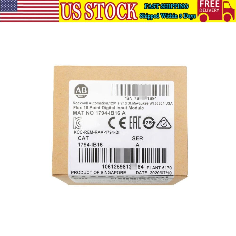 New Factory Sealed Allen-Bradley 1794-IB16 Flex I/O Input Module US Free Tax