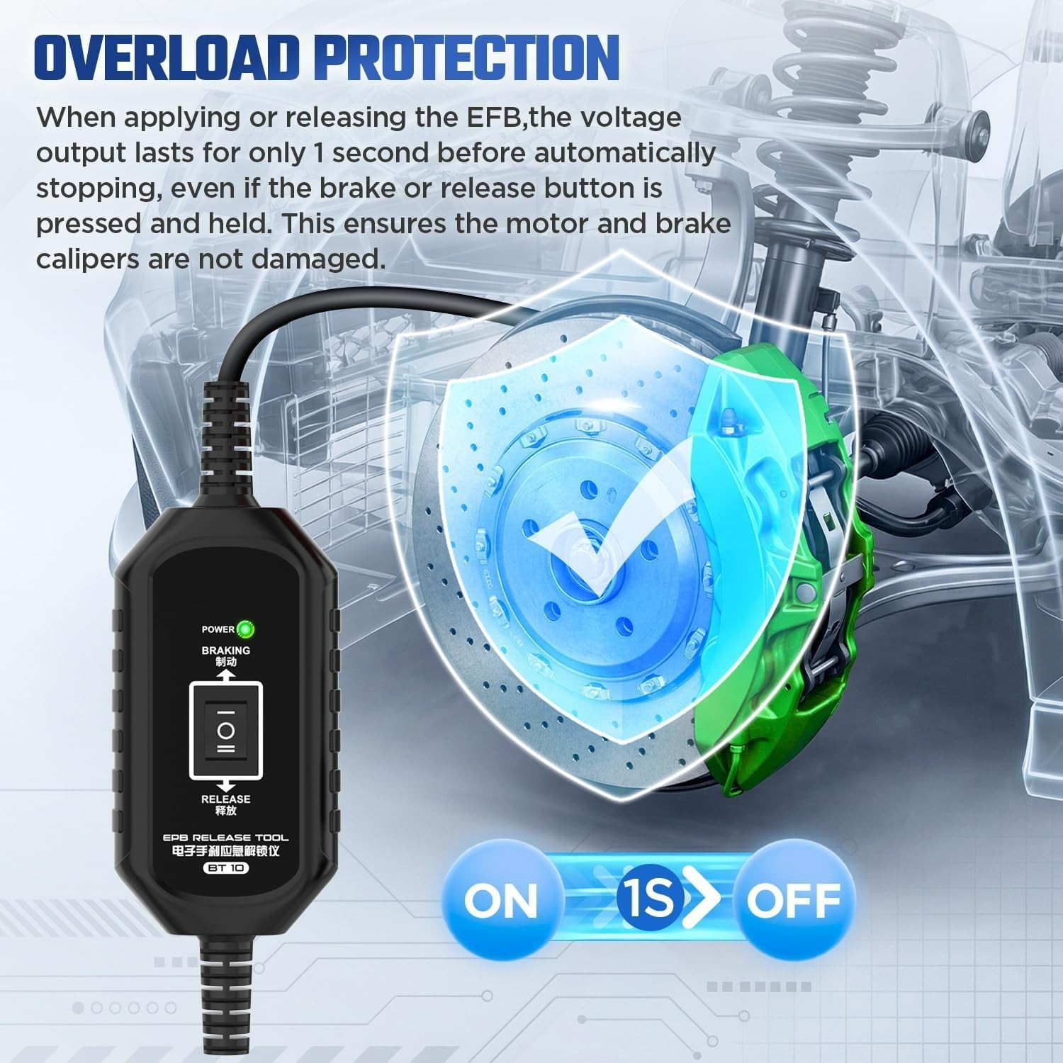 EPB Emergency Release Tool Electronic Parking Brake Dual Channel Universal...