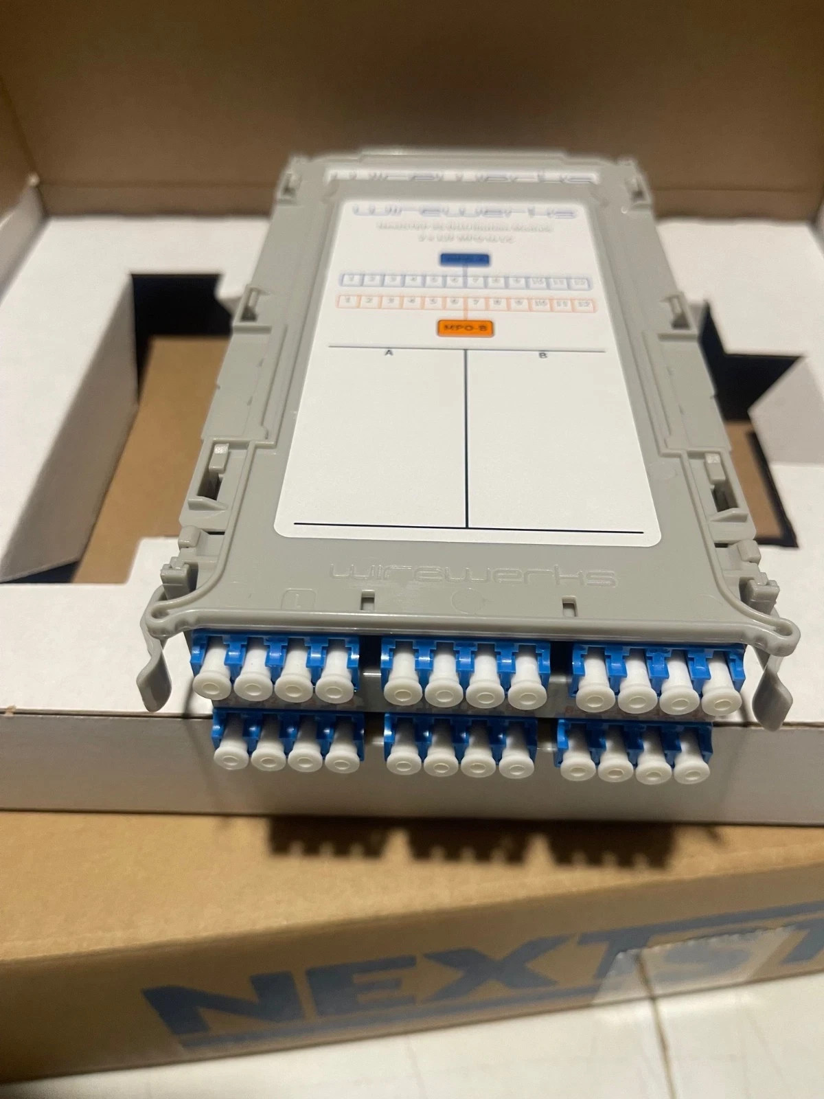 WIREWERKS N3-DM1LLCB24 NEXTSTEP 3S CASSETTE 24F SM OS2, 2X 12F MPO MALE - LC/UPC