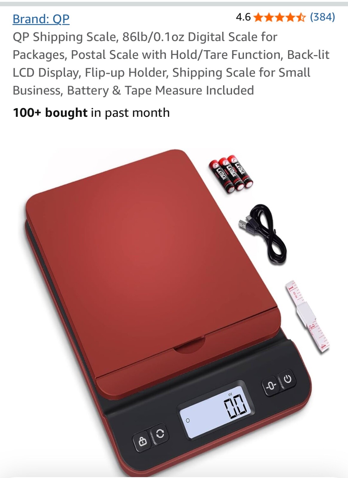 QP Shipping Scale NEW in box