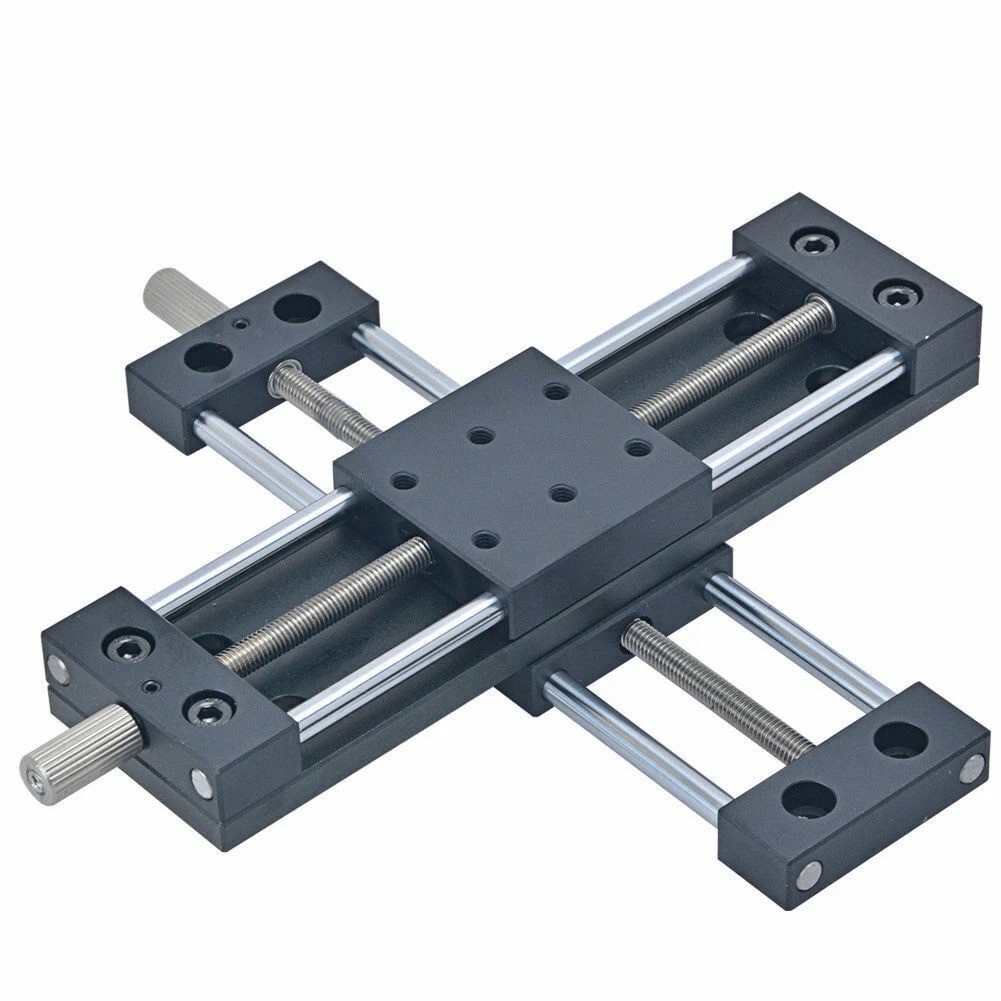 XY Axis Precision Manual Stage Adjustable Platform Sliding Table 20mm-50mm-80mm