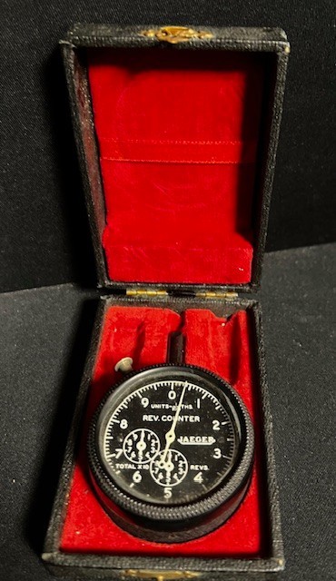 Vintage WW2 Jaeger Watch Portable Tachometer US Air Force w/box --80 YRS OLD