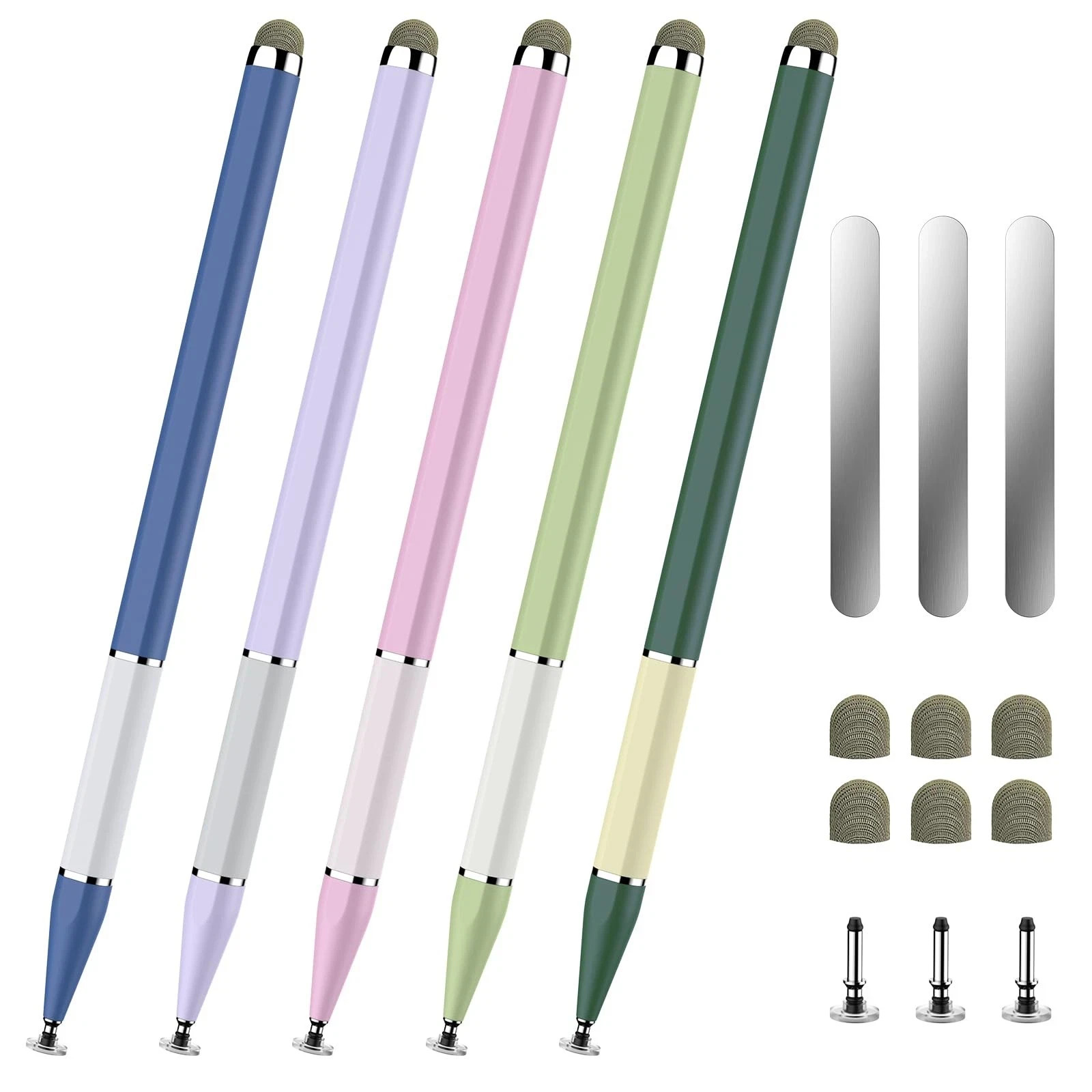 Stylus Pen for Touchscreen,5 PCS 2in1 Magnetic Stylus Pen High Sensitivity & ...