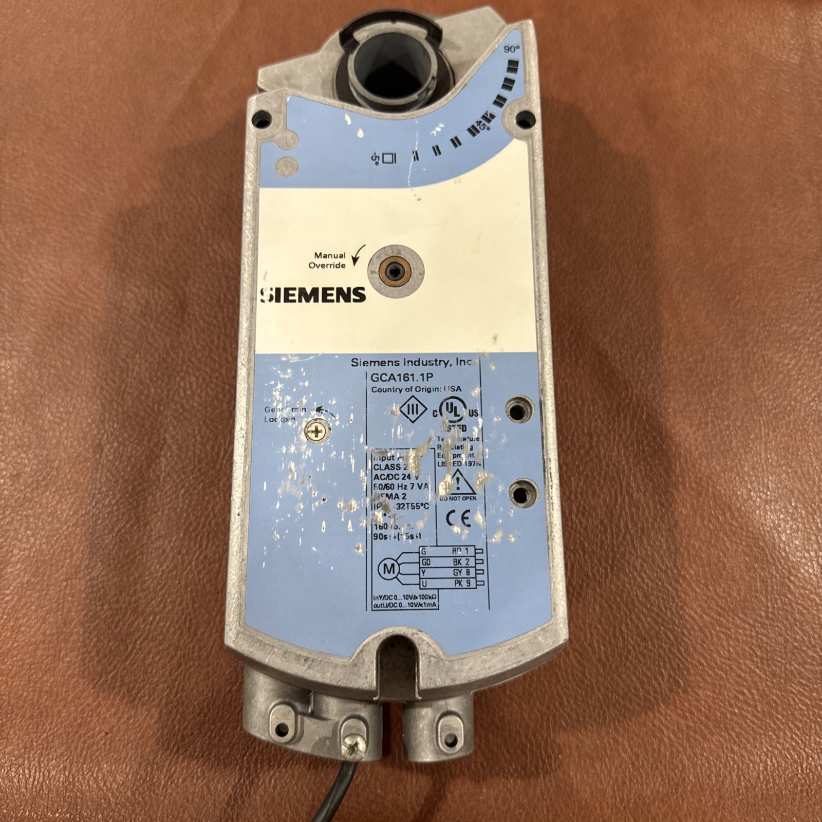Siemens GCA161. 1P Actuator Used