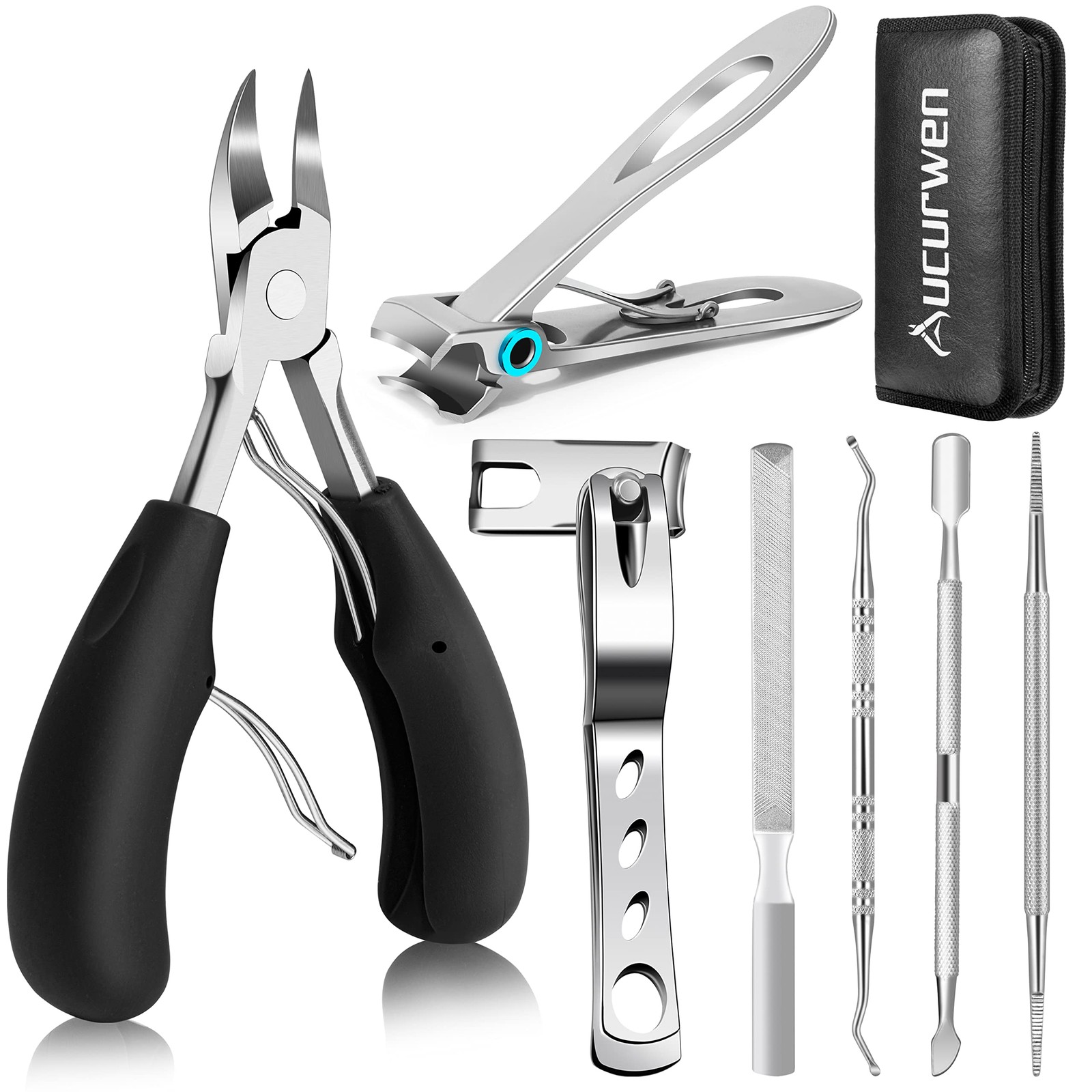 Toenail Clippers for Seniors Thick Toenails, Heavy Duty Toe Nail Clippers Adu...