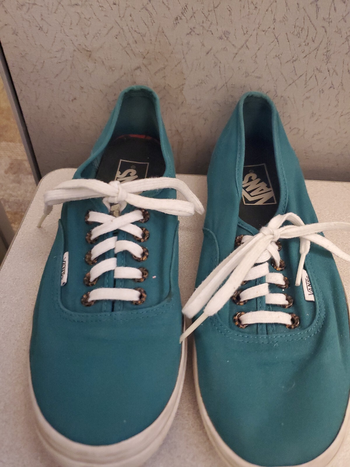 Vans Teal Shoes Womens Size 9 Mens 7.5 Preowned