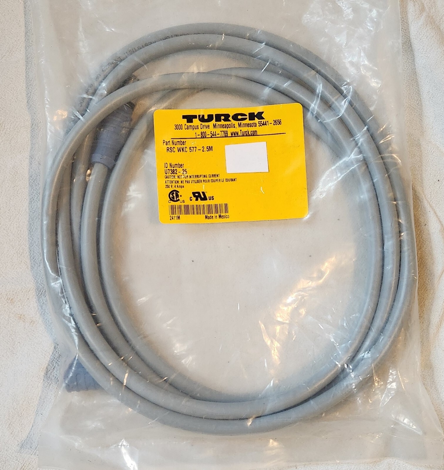 TURCK RSC WKC 577-2.5M / RSCWKC5772.5M