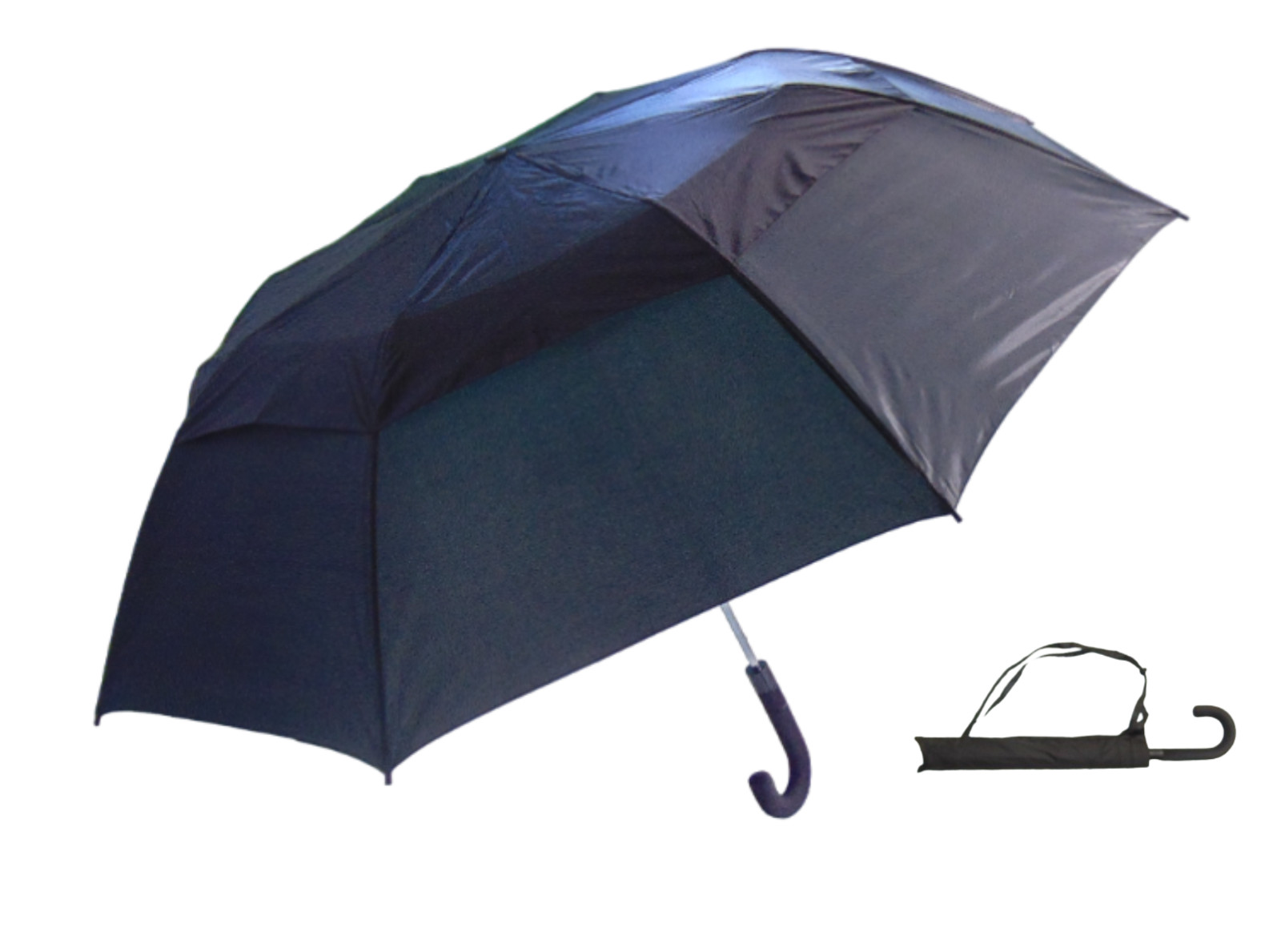 Golf folding umbrella, Double canopy umbrella, Vented umbrella