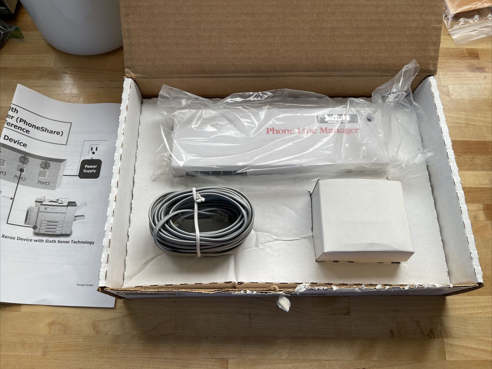 STEALTH PHONE LINE MANAGER 1 line in 3 lines out Power supply & Phone Line Wire